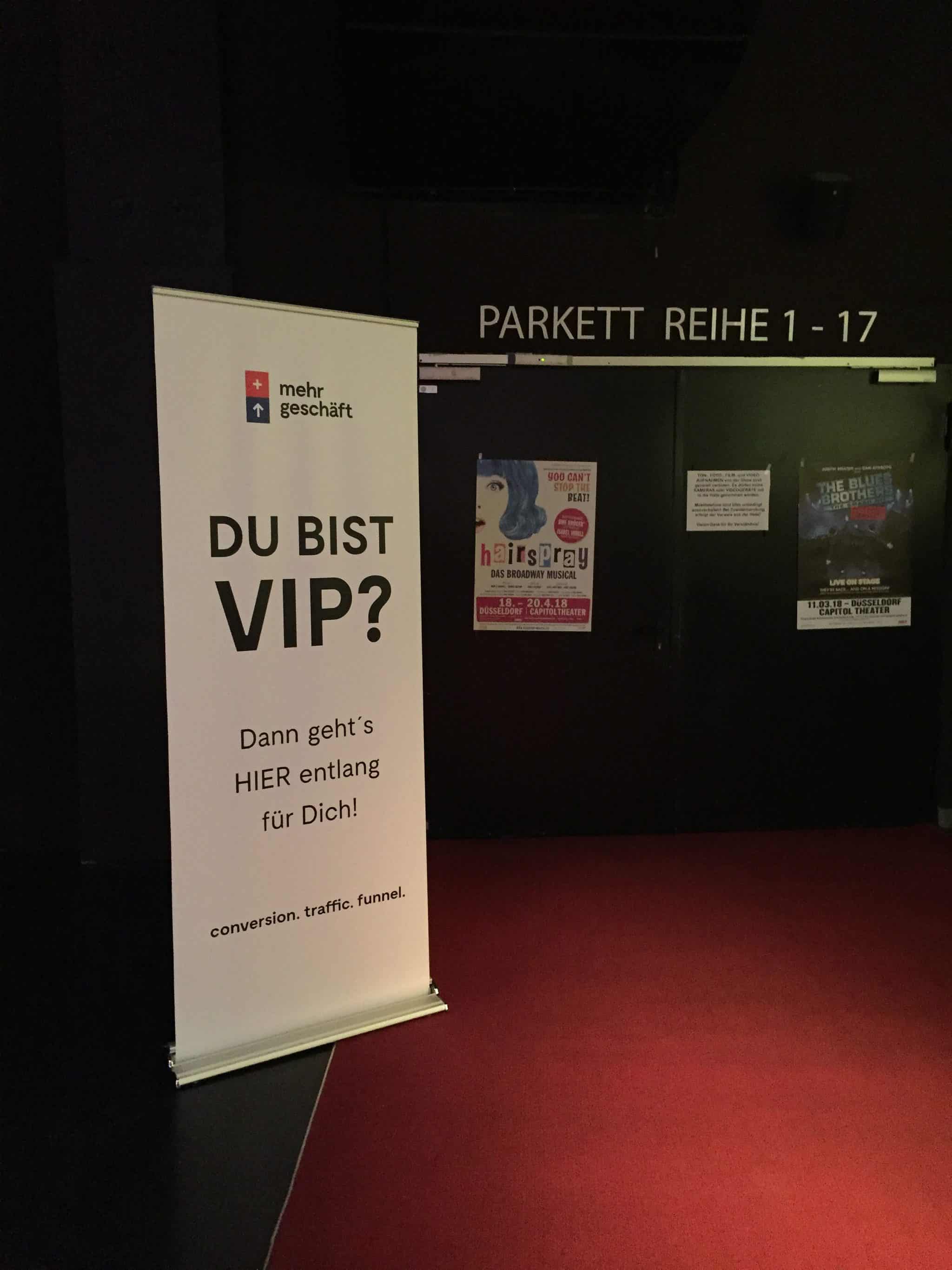 VIP Eingang Live Summit Düsseldorf